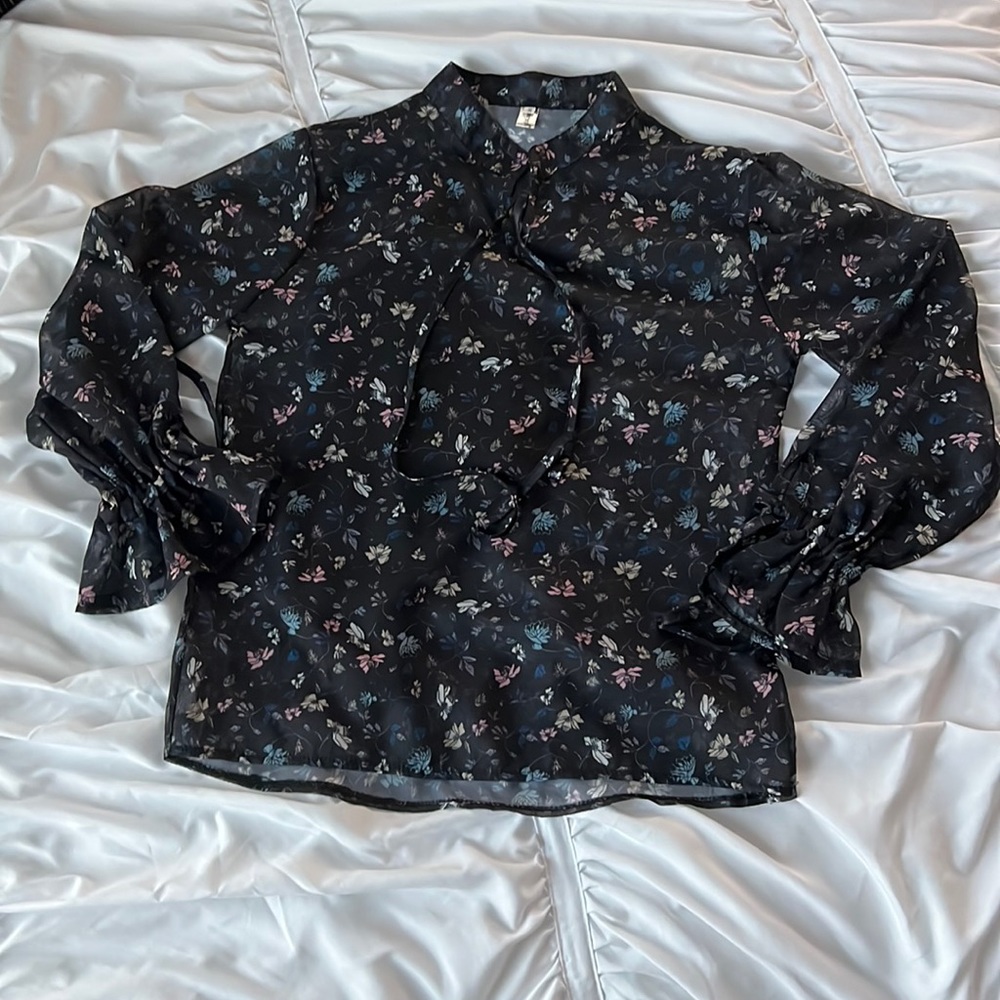 Floral Blouse Mesh